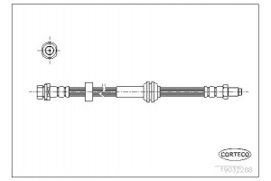 Corteco Ελαστικός Σωλήνας Φρένων - 19032288