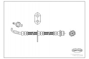 Corteco Ελαστικός Σωλήνας Φρένων - 19032289