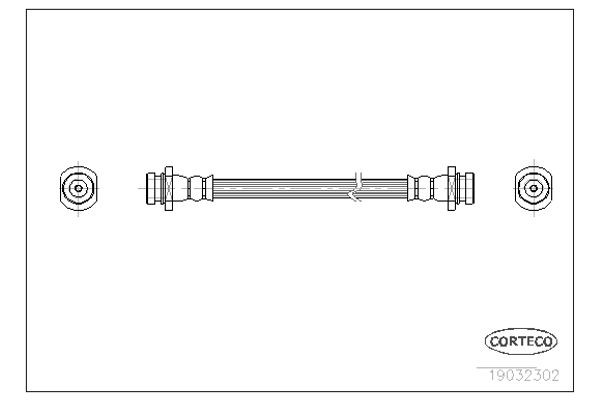 Corteco Ελαστικός Σωλήνας Φρένων - 19032302