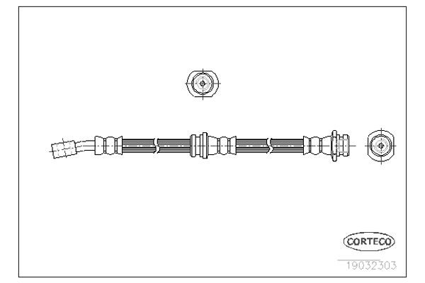 Corteco Ελαστικός Σωλήνας Φρένων - 19032303