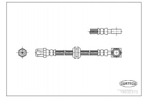Corteco Ελαστικός Σωλήνας Φρένων - 19032373