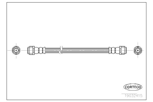 Corteco Ελαστικός Σωλήνας Φρένων - 19032415