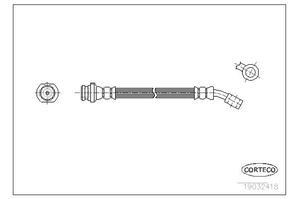Corteco Ελαστικός Σωλήνας Φρένων - 19032418