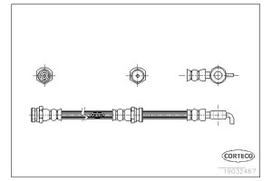 Corteco Ελαστικός Σωλήνας Φρένων - 19032467