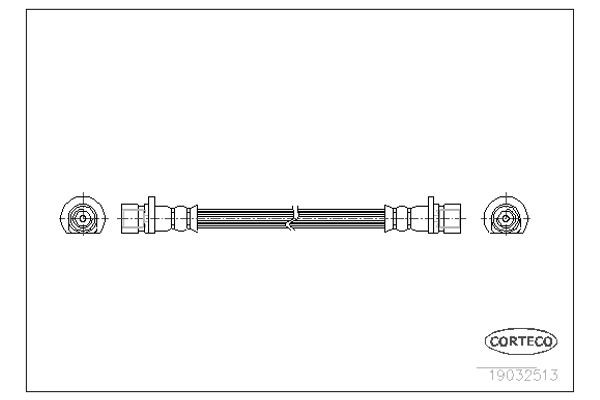 Corteco Ελαστικός Σωλήνας Φρένων - 19032513