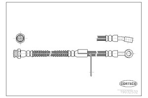 Corteco Ελαστικός Σωλήνας Φρένων - 19032532