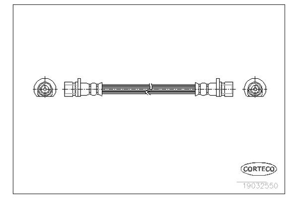 Corteco Ελαστικός Σωλήνας Φρένων - 19032550