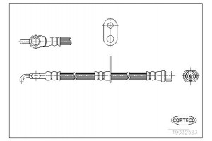 Corteco Ελαστικός Σωλήνας Φρένων - 19032583