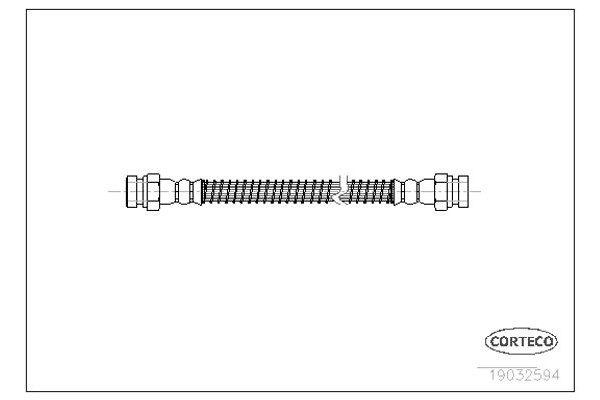 Corteco Ελαστικός Σωλήνας Φρένων - 19032594