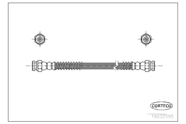 Corteco Ελαστικός Σωλήνας Φρένων - 19032595