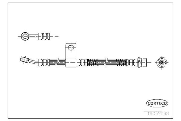 Corteco Ελαστικός Σωλήνας Φρένων - 19032598