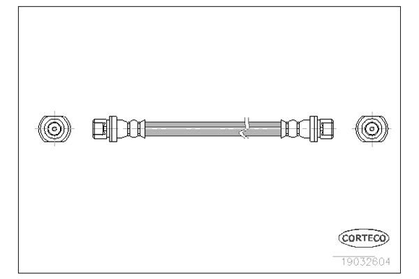 Corteco Ελαστικός Σωλήνας Φρένων - 19032604