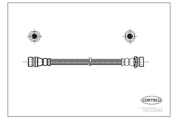 Corteco Ελαστικός Σωλήνας Φρένων - 19032682