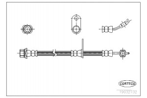 Corteco Ελαστικός Σωλήνας Φρένων - 19032732