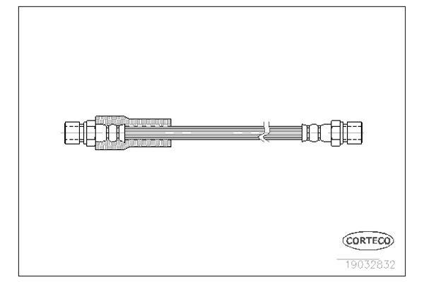 Corteco Ελαστικός Σωλήνας Φρένων - 19032832