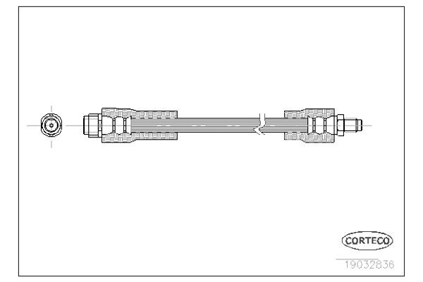 Corteco Ελαστικός Σωλήνας Φρένων - 19032836