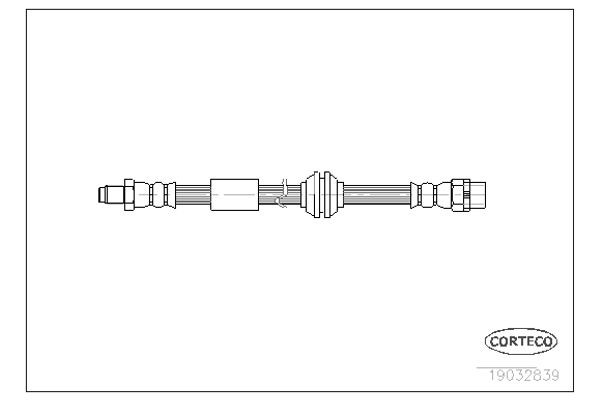 Corteco Ελαστικός Σωλήνας Φρένων - 19032839