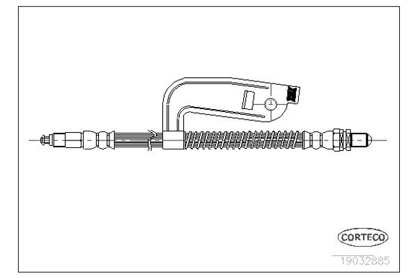 Corteco Ελαστικός Σωλήνας Φρένων - 19032885