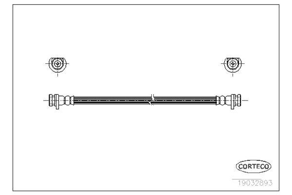 Corteco Ελαστικός Σωλήνας Φρένων - 19032893