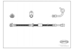 Corteco Ελαστικός Σωλήνας Φρένων - 19032894