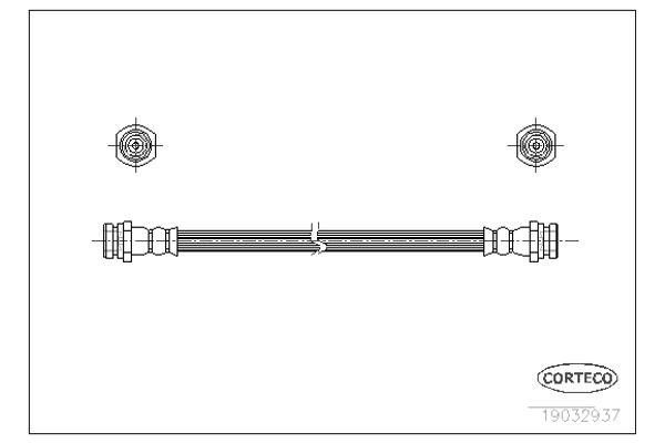 Corteco Ελαστικός Σωλήνας Φρένων - 19032937