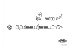 Corteco Ελαστικός Σωλήνας Φρένων - 19032948