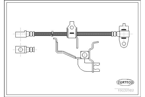 Corteco Ελαστικός Σωλήνας Φρένων - 19032982