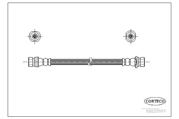Corteco Ελαστικός Σωλήνας Φρένων - 19032997