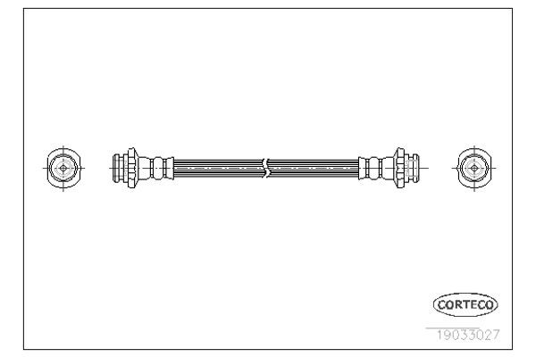 Corteco Ελαστικός Σωλήνας Φρένων - 19033027