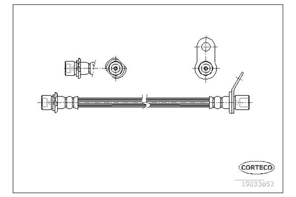 Corteco Ελαστικός Σωλήνας Φρένων - 19033052