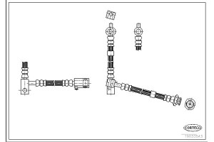 Corteco Ελαστικός Σωλήνας Φρένων - 19033543