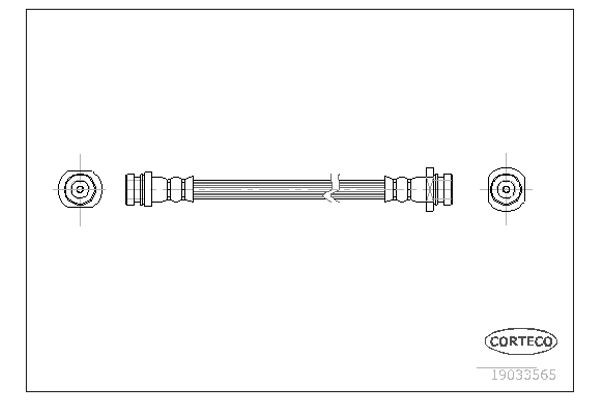 Corteco Ελαστικός Σωλήνας Φρένων - 19033565