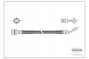 Corteco Ελαστικός Σωλήνας Φρένων - 19033580