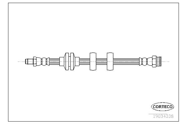 Corteco Ελαστικός Σωλήνας Φρένων - 19034338