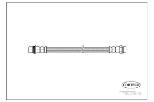 Corteco Ελαστικός Σωλήνας Φρένων - 19034946