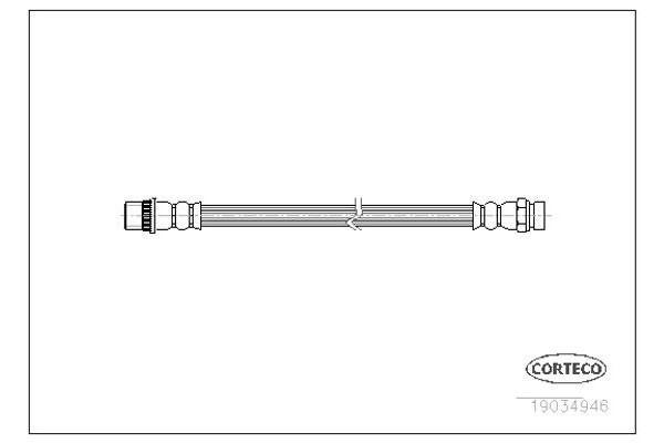Corteco Ελαστικός Σωλήνας Φρένων - 19034946