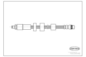 Corteco Ελαστικός Σωλήνας Φρένων - 19034948