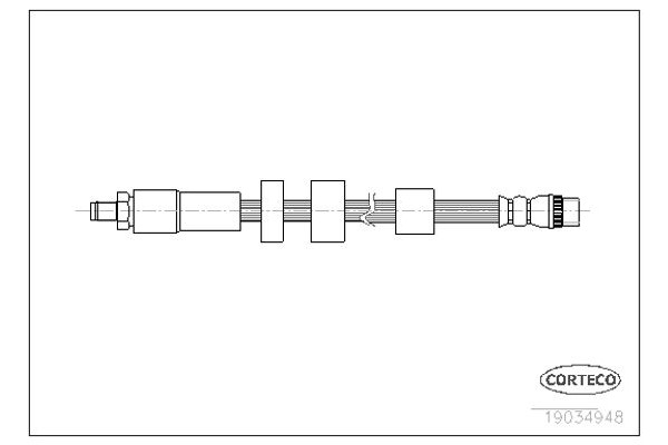 Corteco Ελαστικός Σωλήνας Φρένων - 19034948