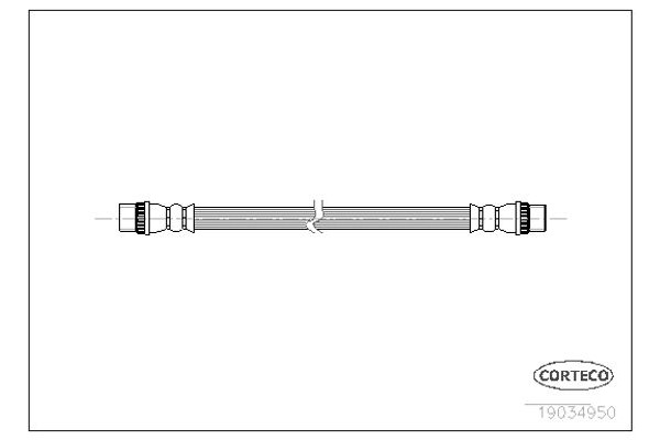 Corteco Ελαστικός Σωλήνας Φρένων - 19034950
