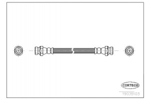 Corteco Ελαστικός Σωλήνας Φρένων - 19035103