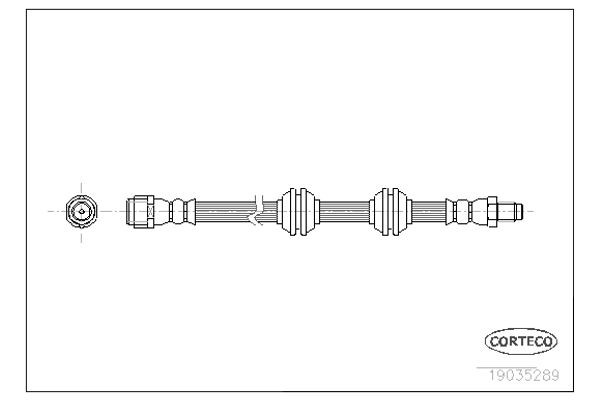 Corteco Ελαστικός Σωλήνας Φρένων - 19035289
