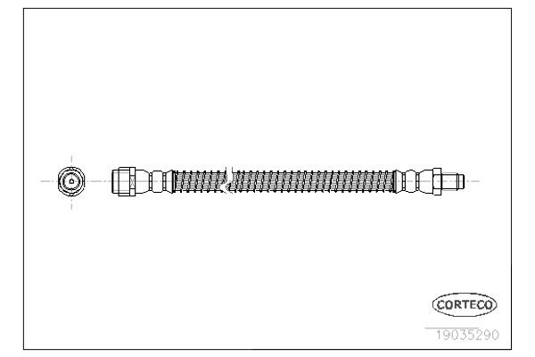Corteco Ελαστικός Σωλήνας Φρένων - 19035290