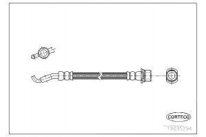 Corteco Ελαστικός Σωλήνας Φρένων - 19035294