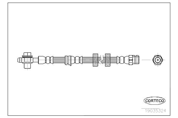 Corteco Ελαστικός Σωλήνας Φρένων - 19035324