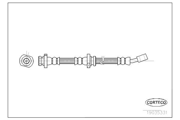 Corteco Ελαστικός Σωλήνας Φρένων - 19035331