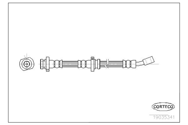 Corteco Ελαστικός Σωλήνας Φρένων - 19035341