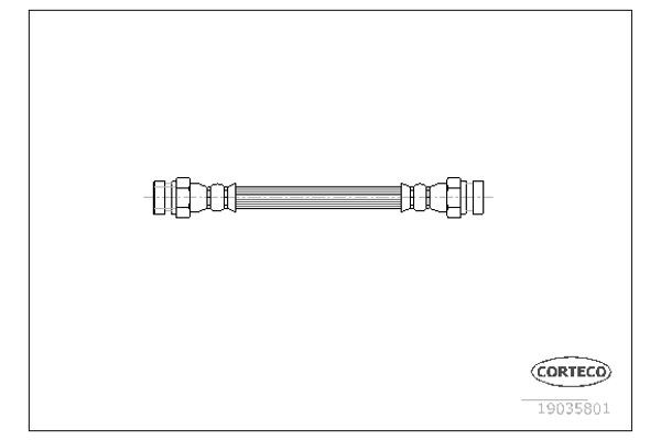 Corteco Ελαστικός Σωλήνας Φρένων - 19035801