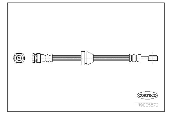 Corteco Ελαστικός Σωλήνας Φρένων - 19035872