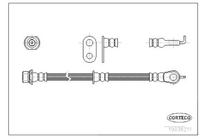 Corteco Ελαστικός Σωλήνας Φρένων - 19036211