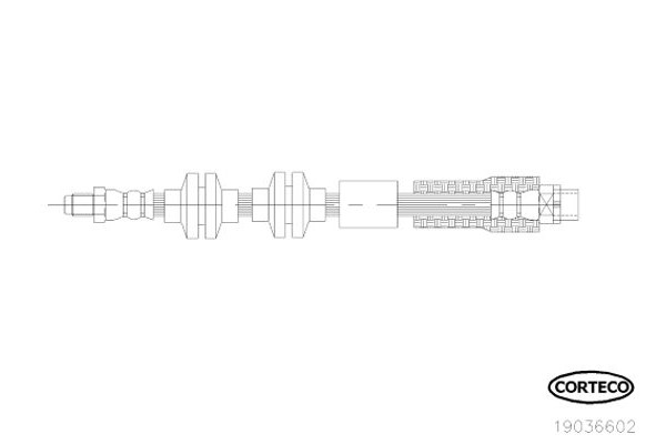 Corteco Ελαστικός Σωλήνας Φρένων - 19036602